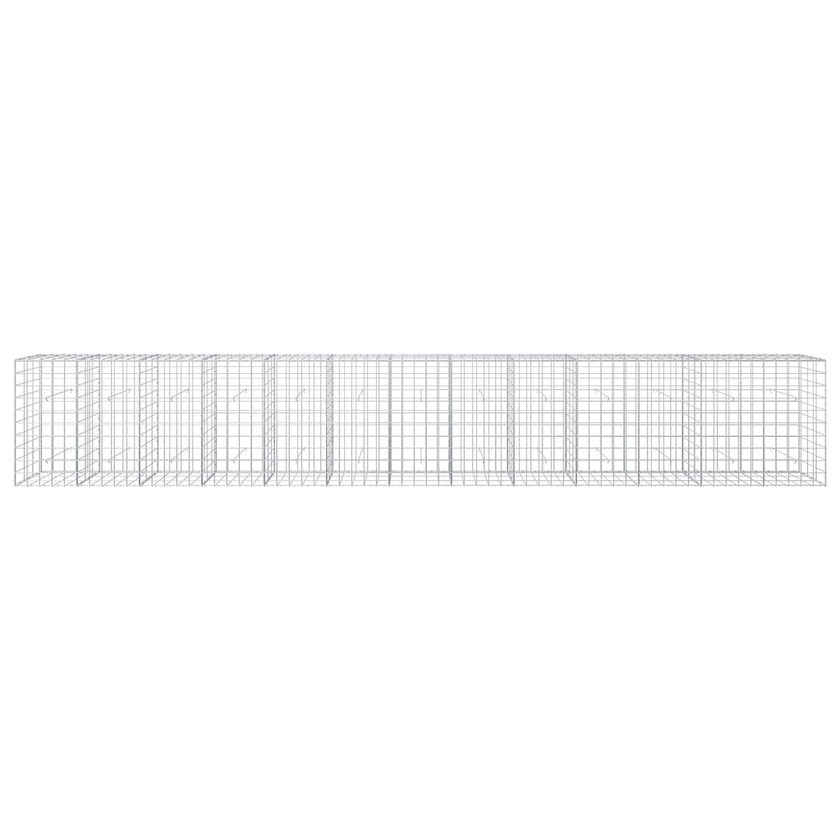 Γκαμπιόν με σύρμα 3,5 mm και πλέγμα 10x10 cm 650x30x100 εκ - Pakobazaar