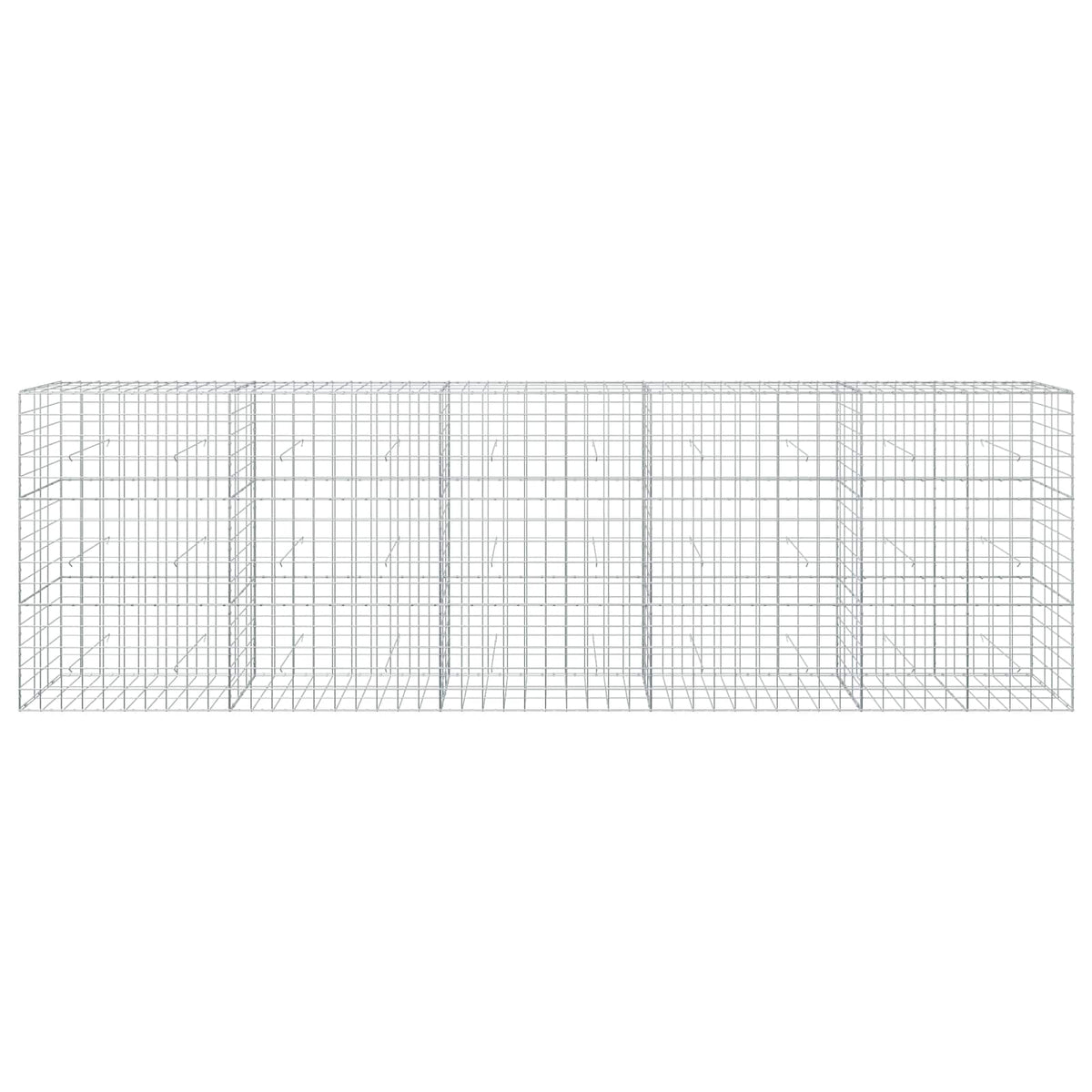 Γκαμπιόν με σύρμα 3,5 mm και πλέγμα 10x10 cm 500x30x150 εκ - Pakobazaar