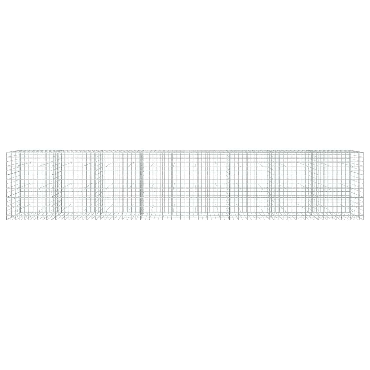 Γκαμπιόν με σύρμα 3,5 mm και πλέγμα 10x10 cm 800x30x150 εκ - Pakobazaar