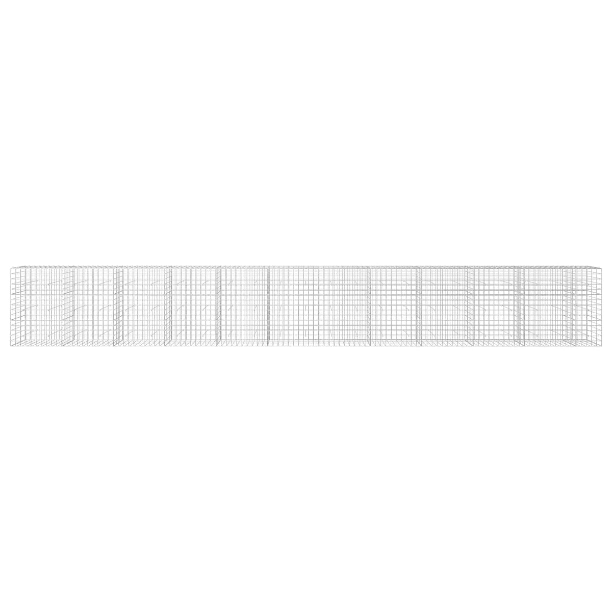 Γκαμπιόν με σύρμα 3,5 mm και πλέγμα 10x10 cm 1150x30x150 εκ - Pakobazaar