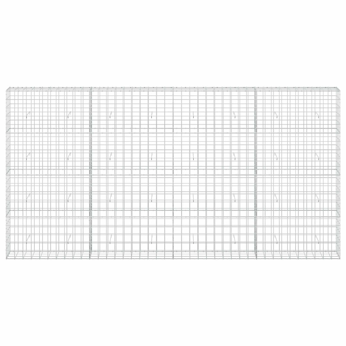 Γκαμπιόν με σύρμα 3,5 mm και πλέγμα 10x10 cm 400x30x200 εκ - Pakobazaar