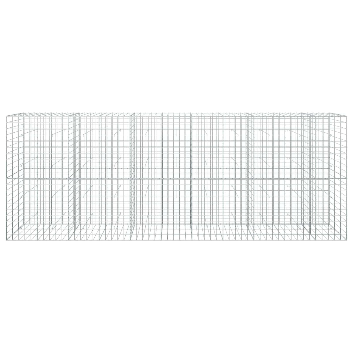 Γκαμπιόν με σύρμα 3,5 mm και πλέγμα 10x10 cm 550x30x200 εκ - Pakobazaar