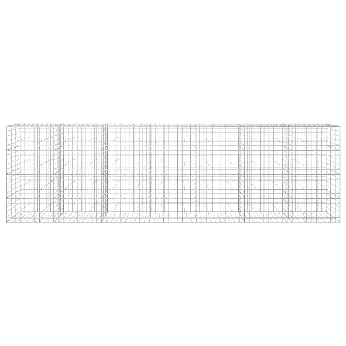 Γκαμπιόν με σύρμα 3,5 mm και πλέγμα 10x10 cm 700x30x200 εκ. - Pakobazaar