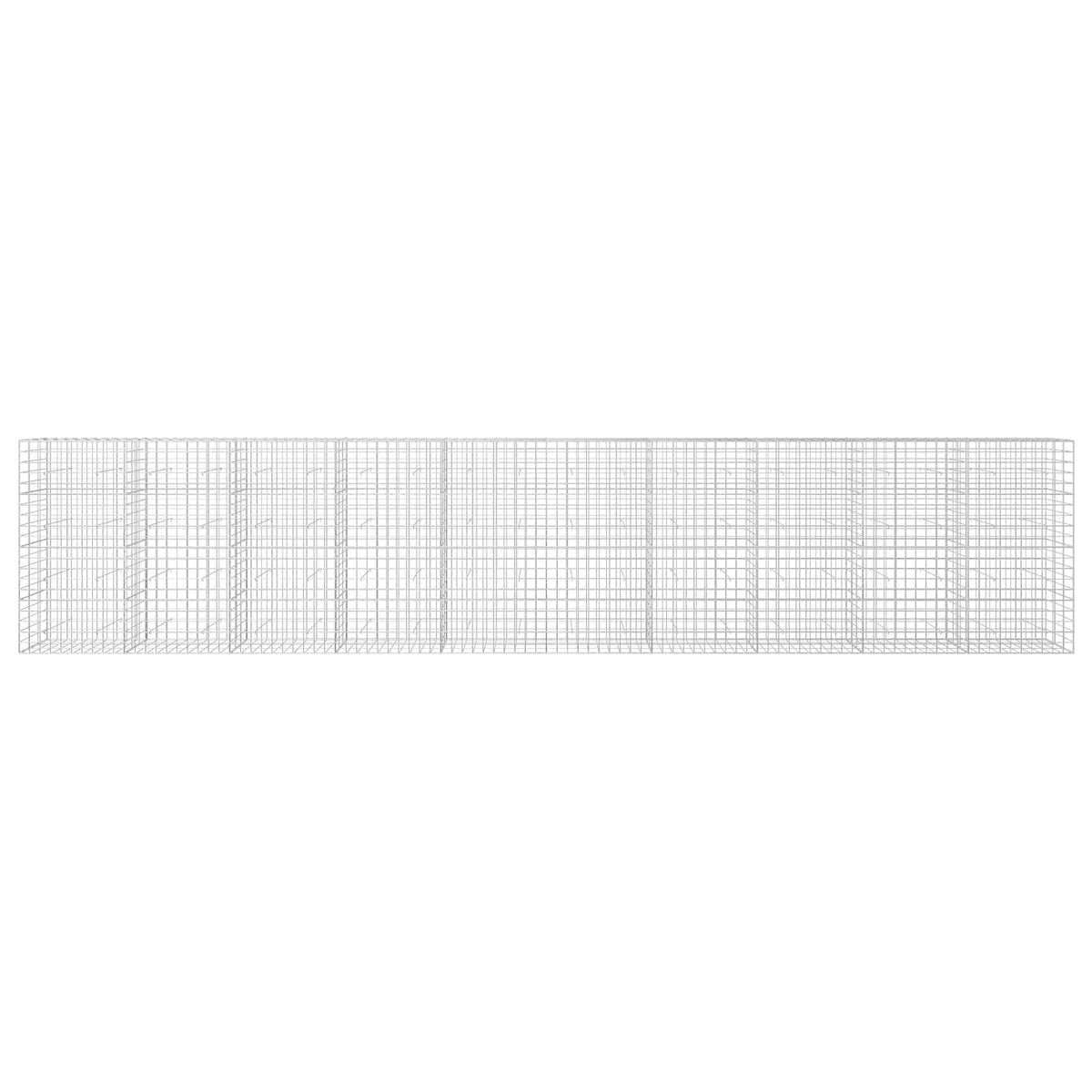Γκαμπιόν με σύρμα 3,5 mm και πλέγμα 10x10 cm 1000x30x200 εκ - Pakobazaar