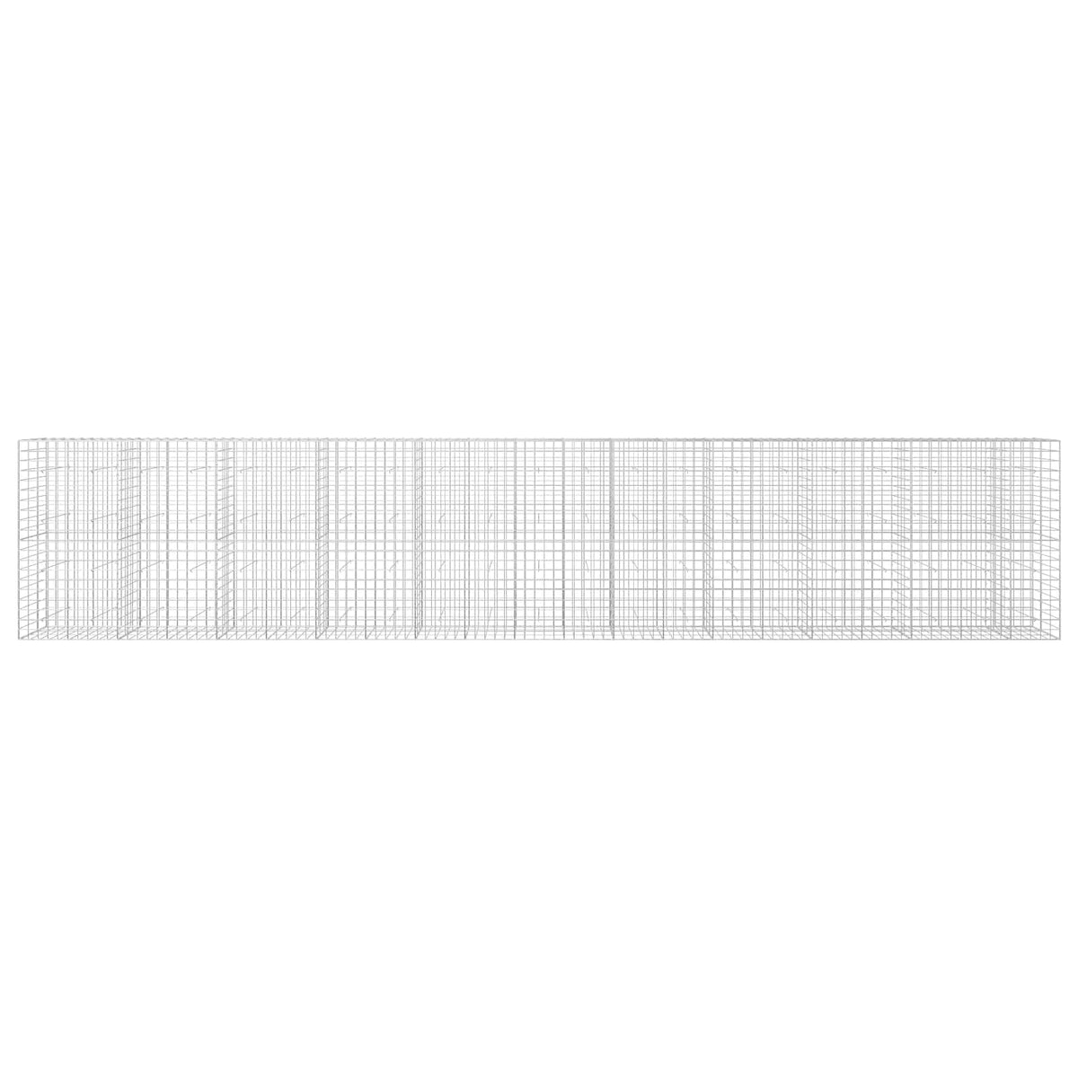 Γκαμπιόν με σύρμα 3,5 mm και πλέγμα 10x10 cm 1050x30x200 εκ - Pakobazaar