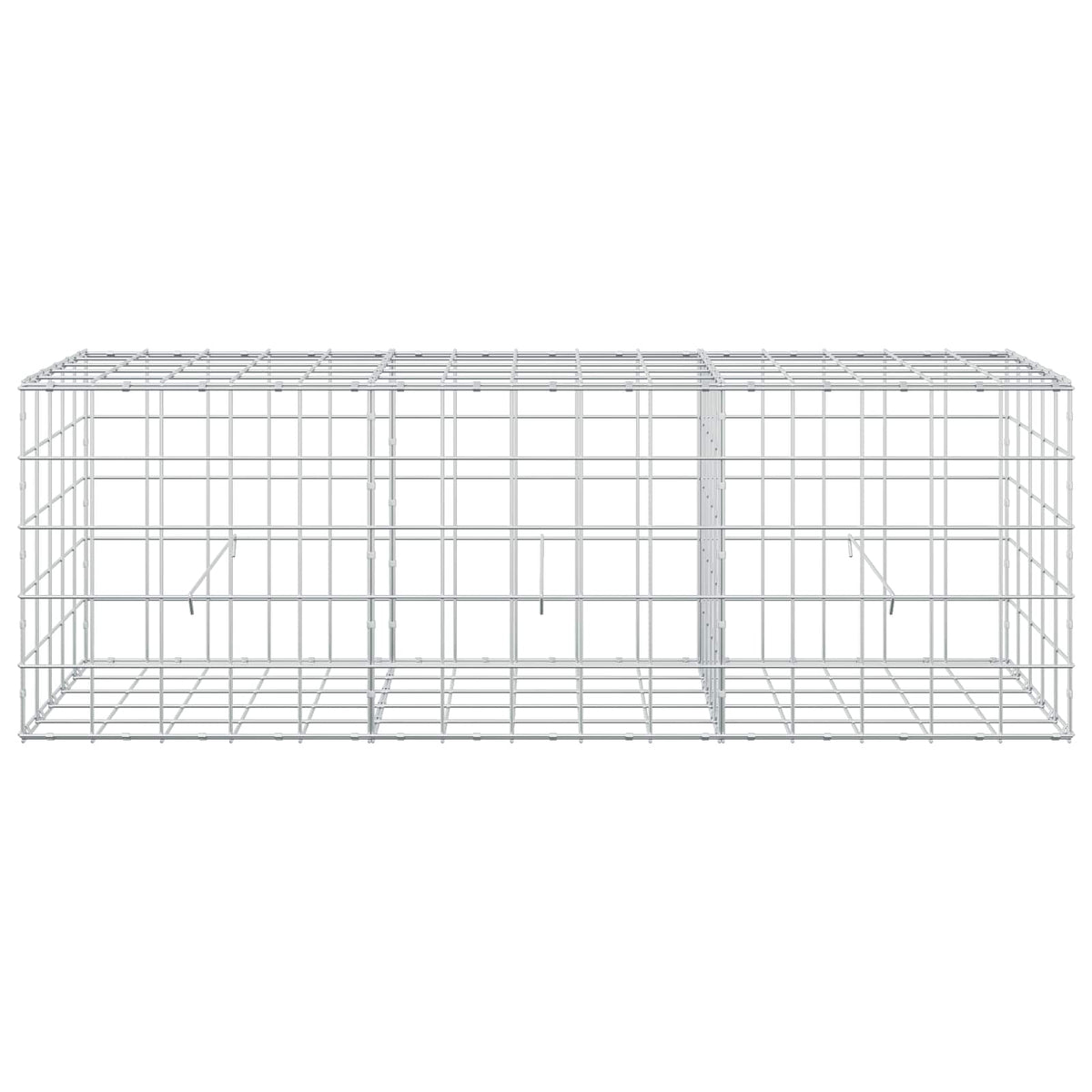 Γκαμπιόν με σύρμα 3,5 mm και πλέγμα 10x10 cm 150x50x50 εκ. - Pakobazaar