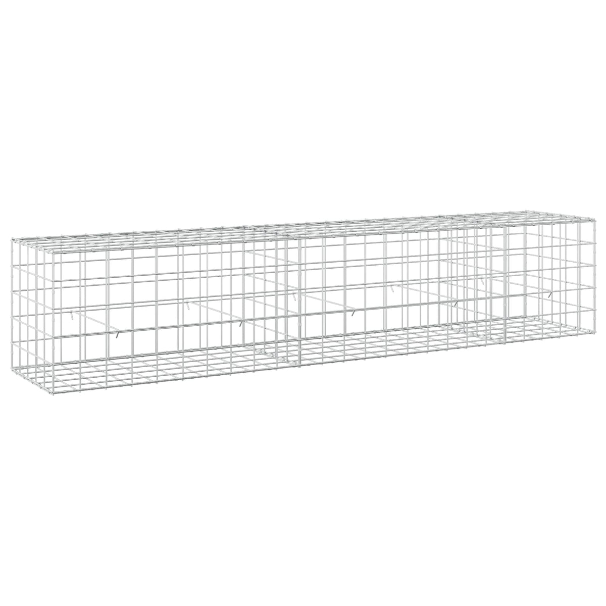 Γκαμπιόν με σύρμα 3,5 mm και πλέγμα 10x10 cm 250x50x50 εκ - Pakobazaar