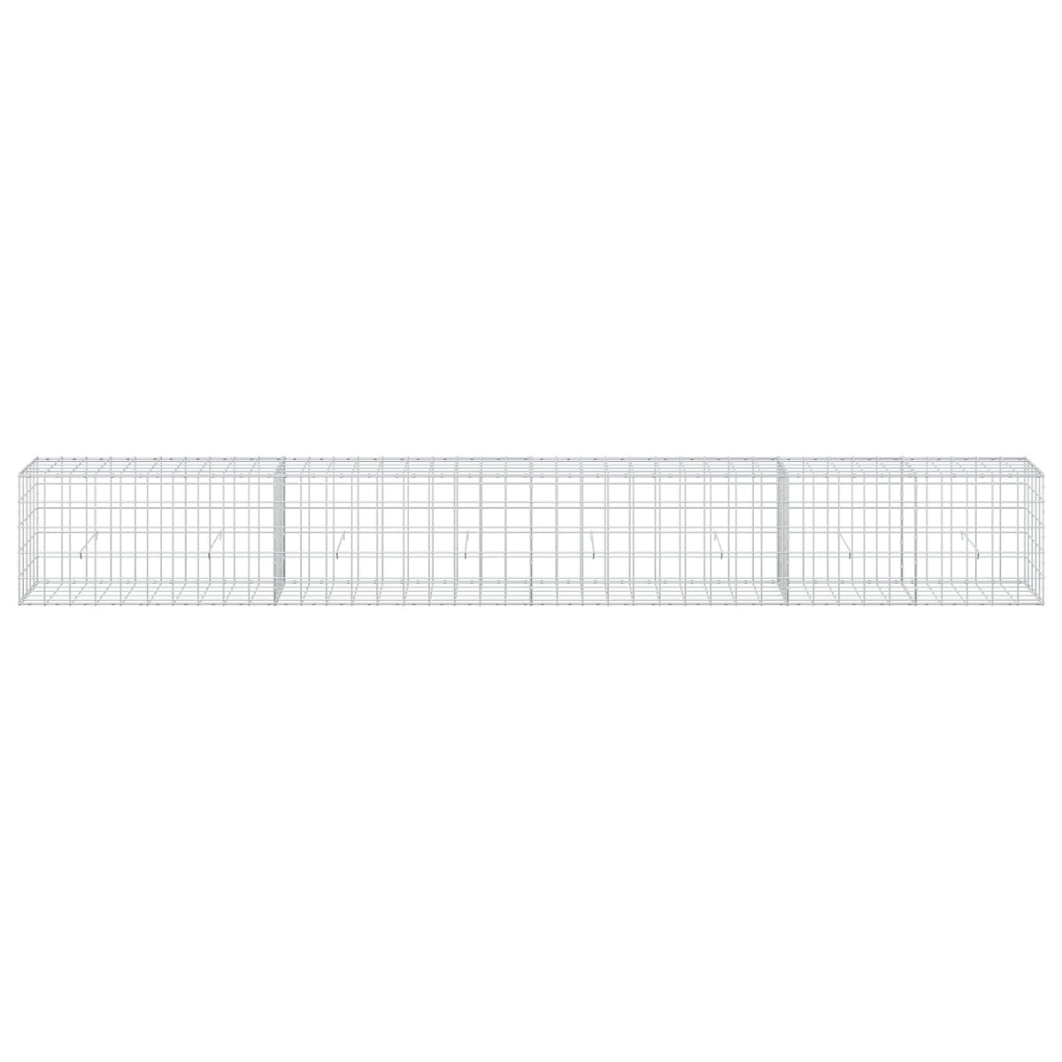 Γκαμπιόν με σύρμα 3,5 mm και πλέγμα 10x10 cm 400x50x50 εκ - Pakobazaar