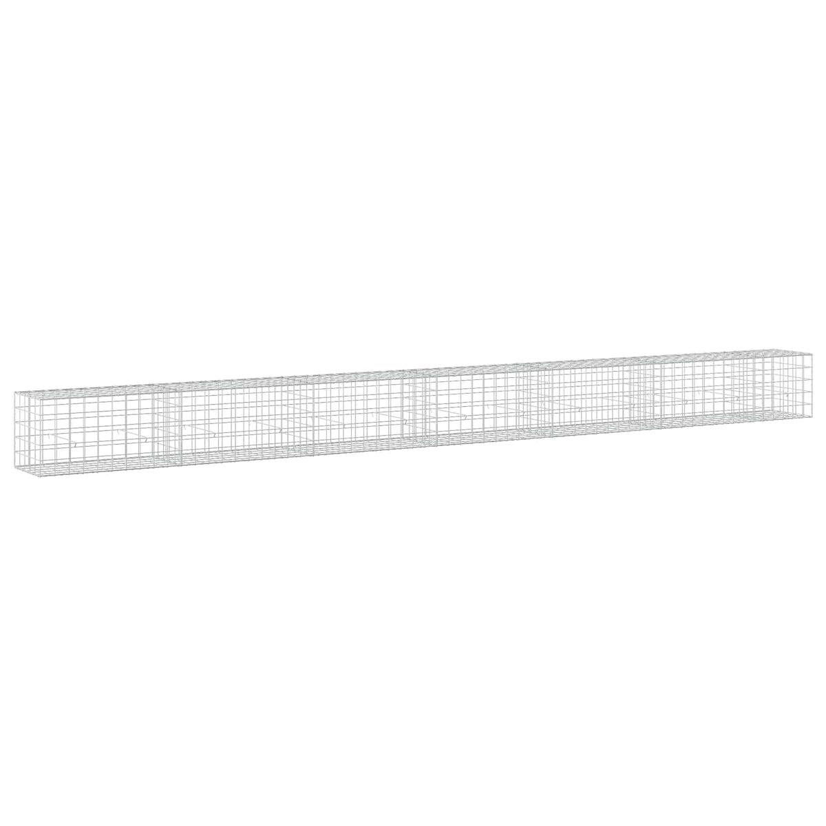 Γκαμπιόν με σύρμα 3,5 mm και πλέγμα 10x10 cm 650x50x50 εκ. - Pakobazaar