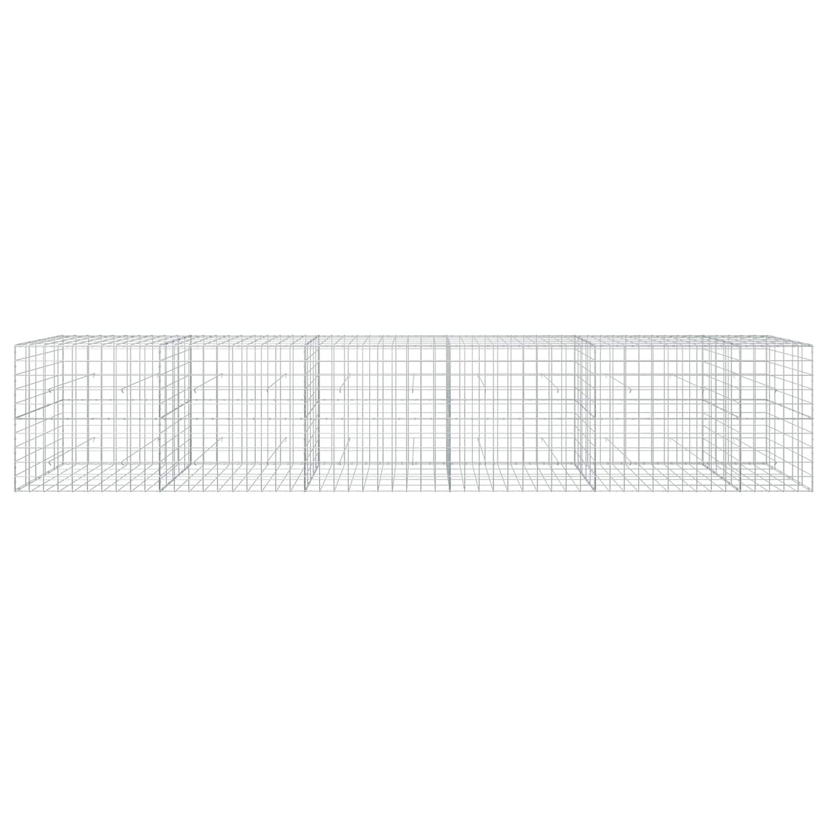 Γκαμπιόν με σύρμα 3,5 mm και πλέγμα 10x10 cm 550x50x100 εκ - Pakobazaar