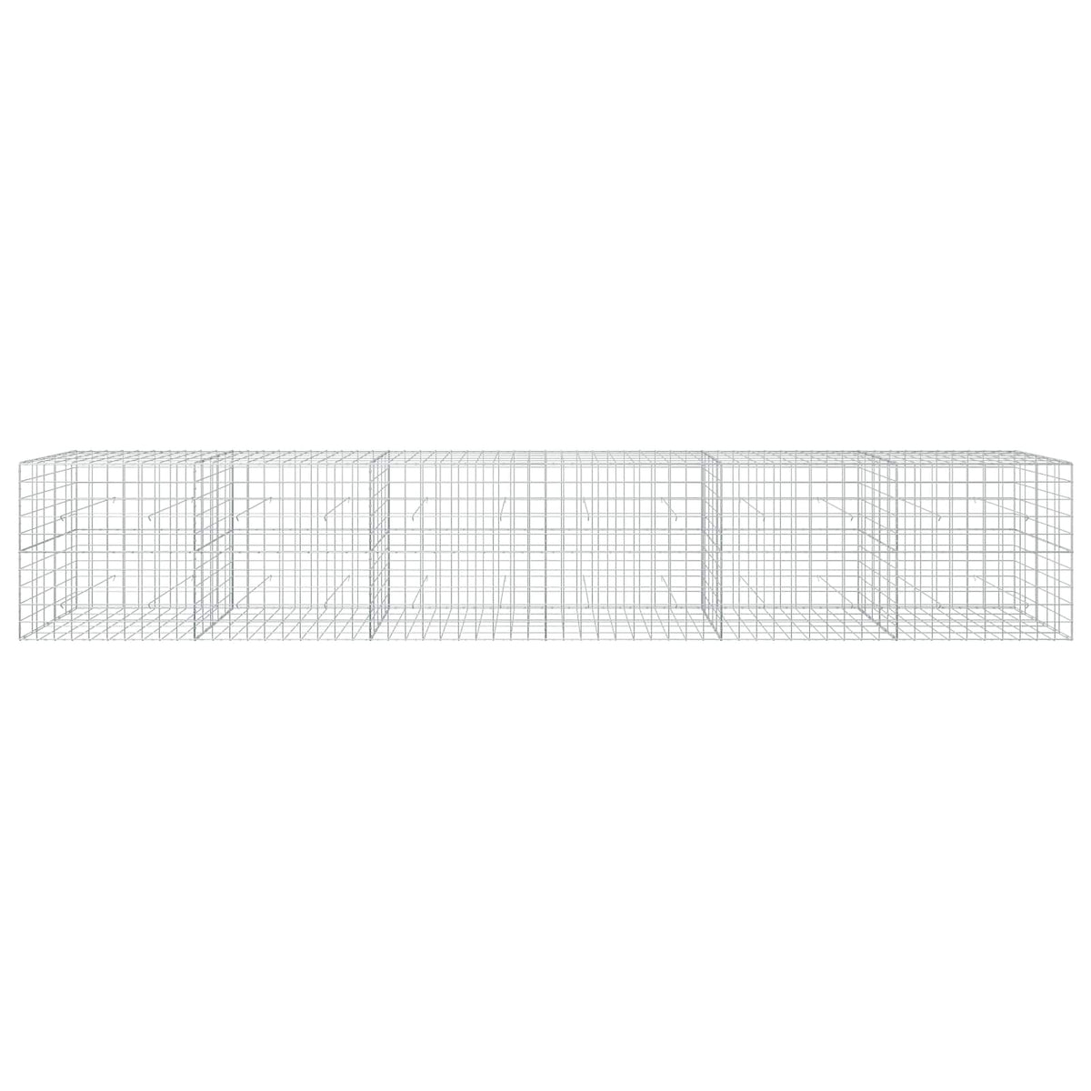 Γκαμπιόν με σύρμα 3,5 mm και πλέγμα 10x10 cm 600x50x100 εκ - Pakobazaar