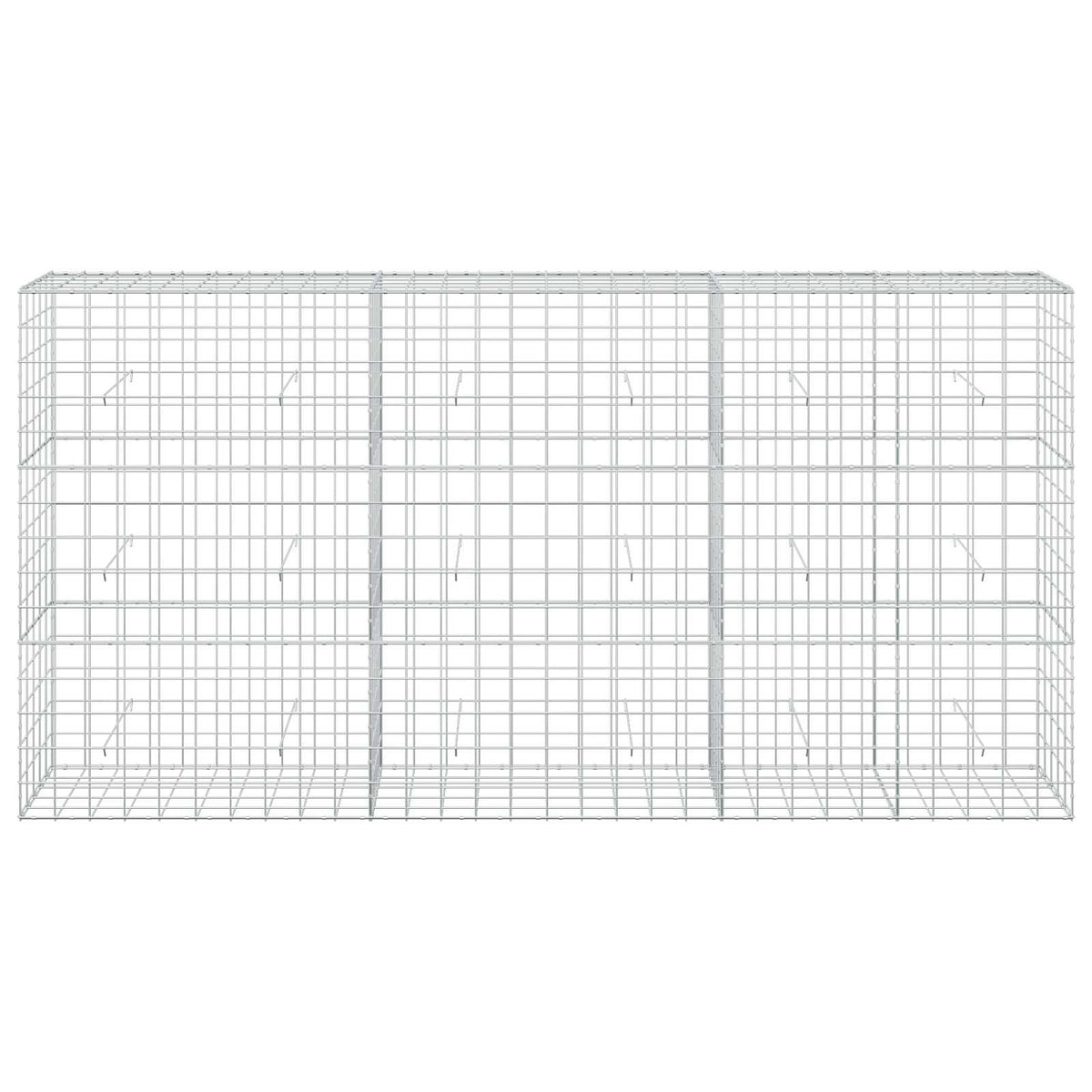 Γκαμπιόν με σύρμα 3,5 mm και πλέγμα 10x10 cm 300x50x150 εκ. - Pakobazaar