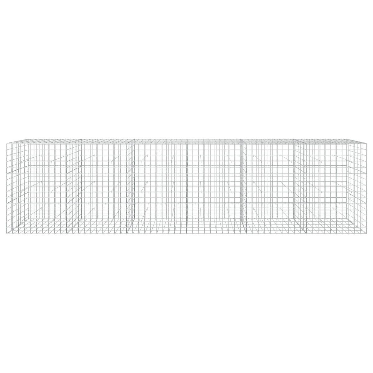 Γκαμπιόν με σύρμα 3,5 mm και πλέγμα 10x10 cm 600x50x150 εκ - Pakobazaar