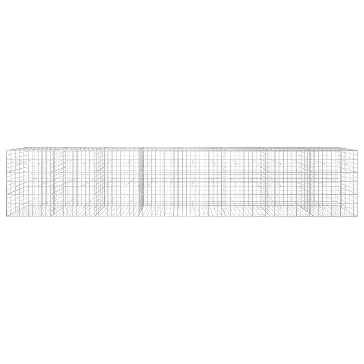 Γκαμπιόν με σύρμα 3,5 mm και πλέγμα 10x10 cm 800x50x150 εκ. - Pakobazaar