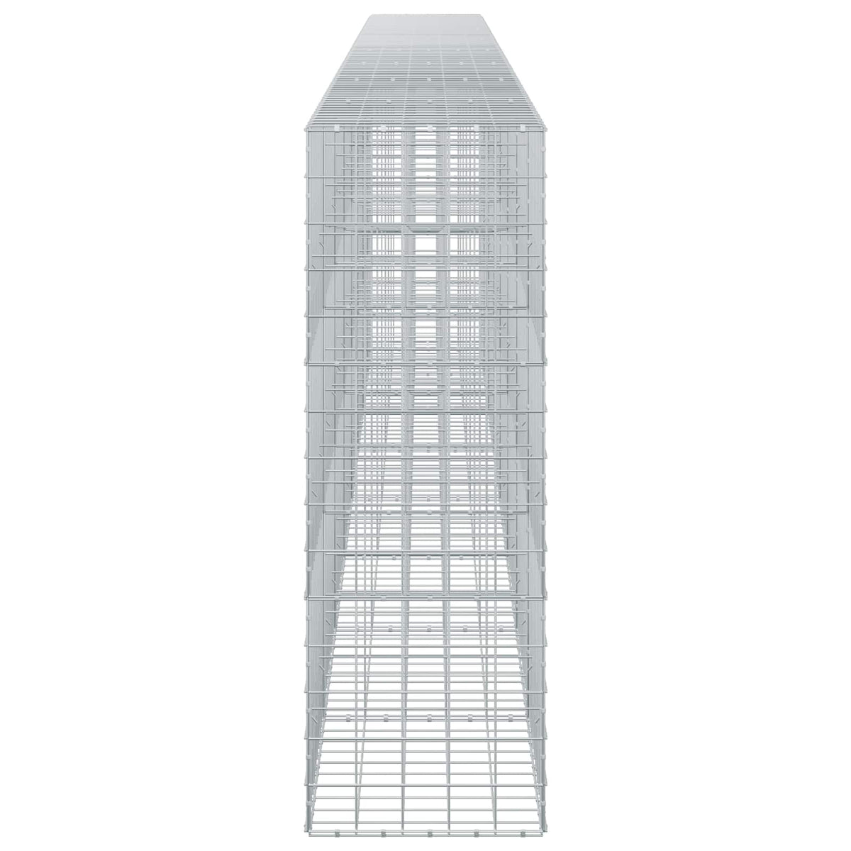 Γκαμπιόν με σύρμα 3,5 mm και πλέγμα 10x10 cm 800x50x150 εκ. - Pakobazaar