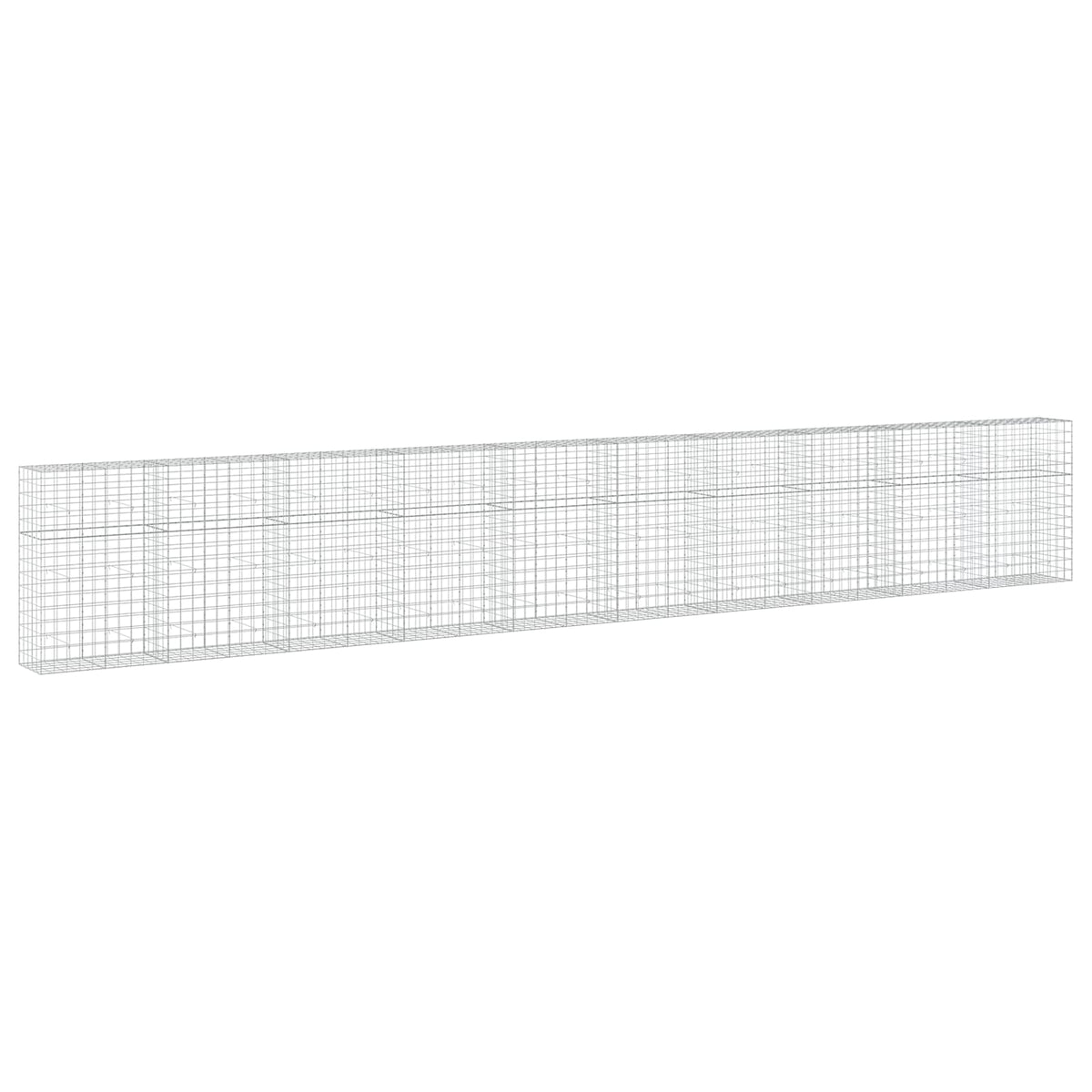 Γκαμπιόν με σύρμα 3,5 mm και πλέγμα 10x10 cm 1000x50x150 εκ - Pakobazaar