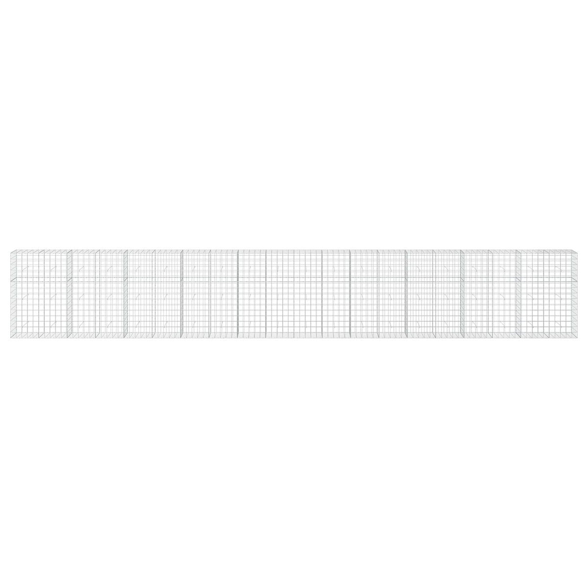 Γκαμπιόν με σύρμα 3,5 mm και πλέγμα 10x10 cm 1000x50x150 εκ - Pakobazaar