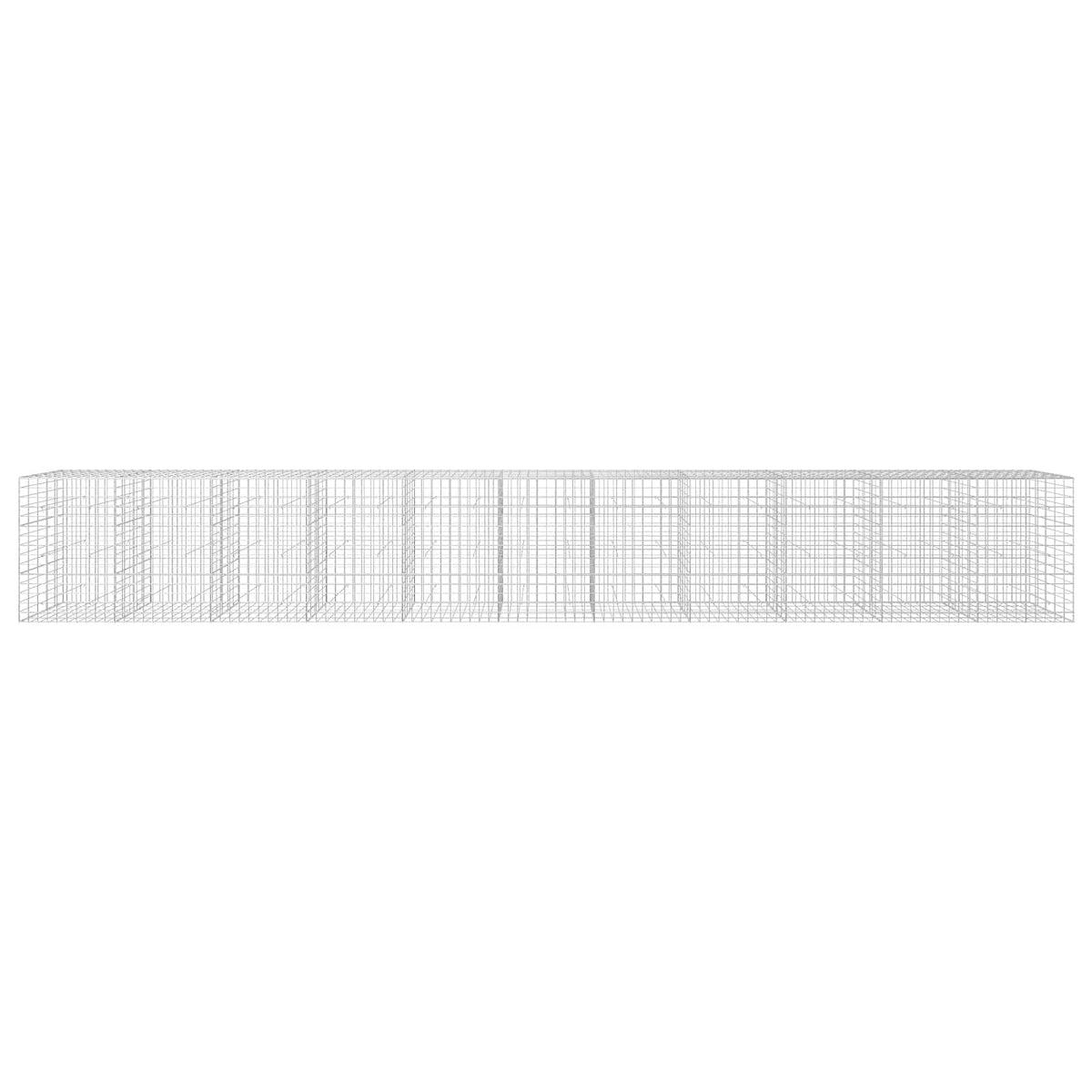 Γκαμπιόν με σύρμα 3,5 mm και πλέγμα 10x10 cm 1100x50x150 εκ