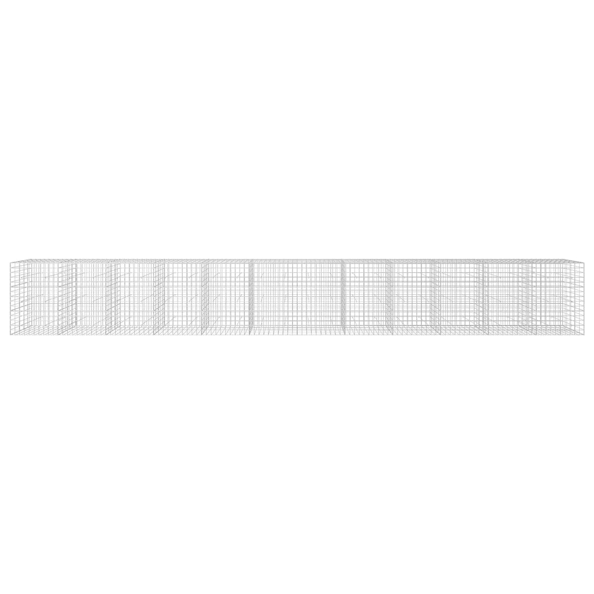 Γκαμπιόν με σύρμα 3,5 mm και πλέγμα 10x10 cm 1200x50x150 εκ. - Pakobazaar