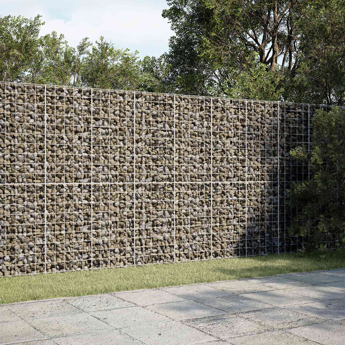 Γκαμπιόν με σύρμα 3,5 mm και πλέγμα 10x10 cm 250x50x200 εκ. - Pakobazaar