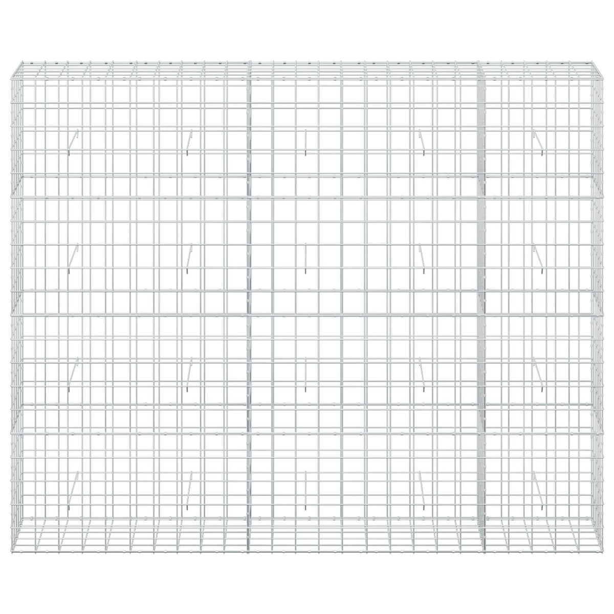 Γκαμπιόν με σύρμα 3,5 mm και πλέγμα 10x10 cm 250x50x200 εκ. - Pakobazaar