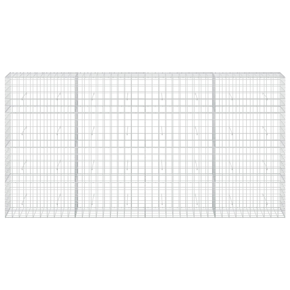 Γκαμπιόν με σύρμα 3,5 mm και πλέγμα 10x10 cm 400x50x200 εκ - Pakobazaar