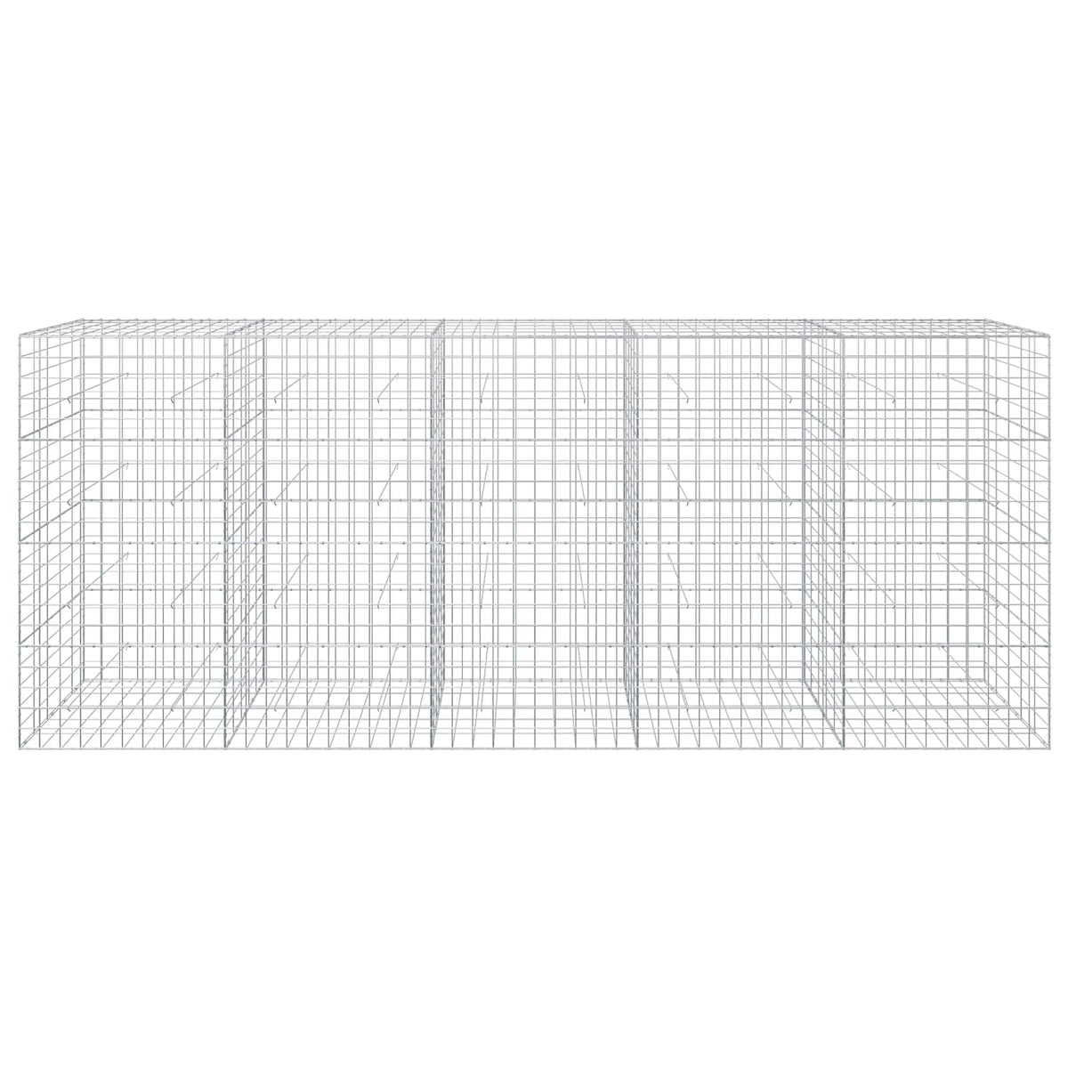 Γκαμπιόν με σύρμα 3,5 mm και πλέγμα 10x10 cm 500x50x200 εκ - Pakobazaar