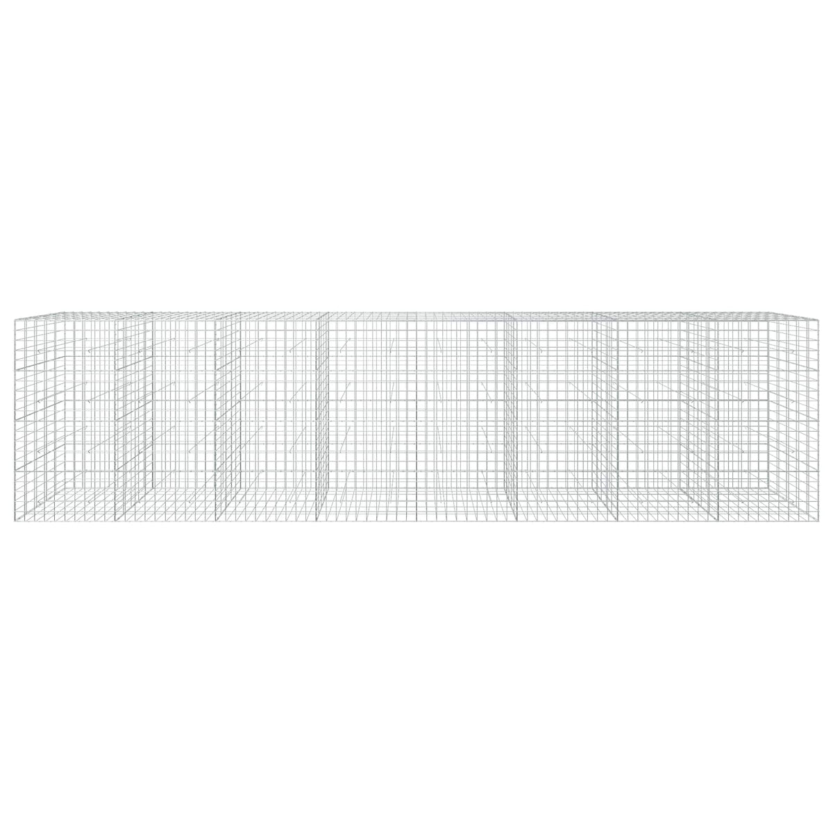 Γκαμπιόν με σύρμα 3,5 mm και πλέγμα 10x10 cm 800x50x200 εκ - Pakobazaar
