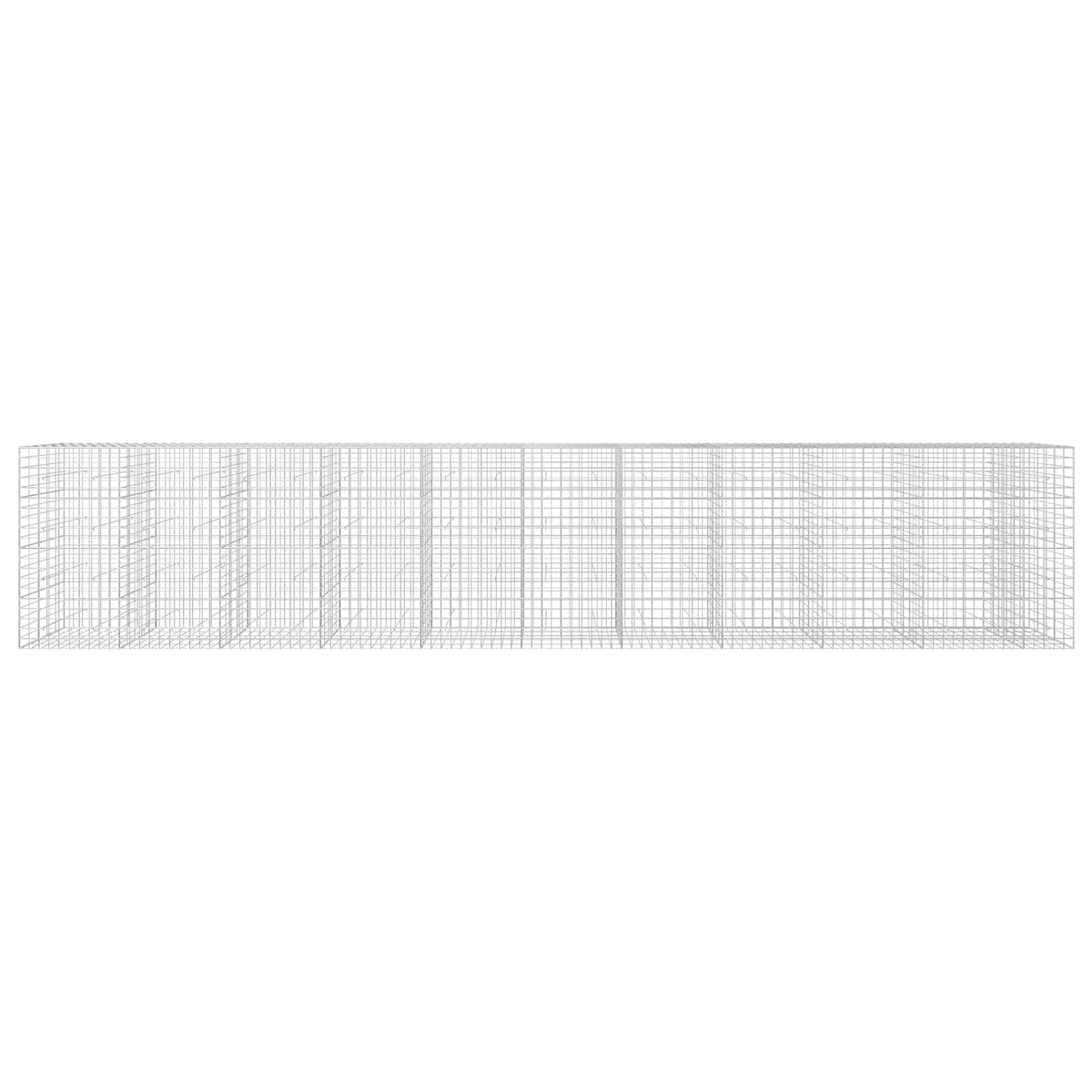 Γκαμπιόν με σύρμα 3,5 mm και πλέγμα 10x10 cm 1050x50x200 εκ - Pakobazaar