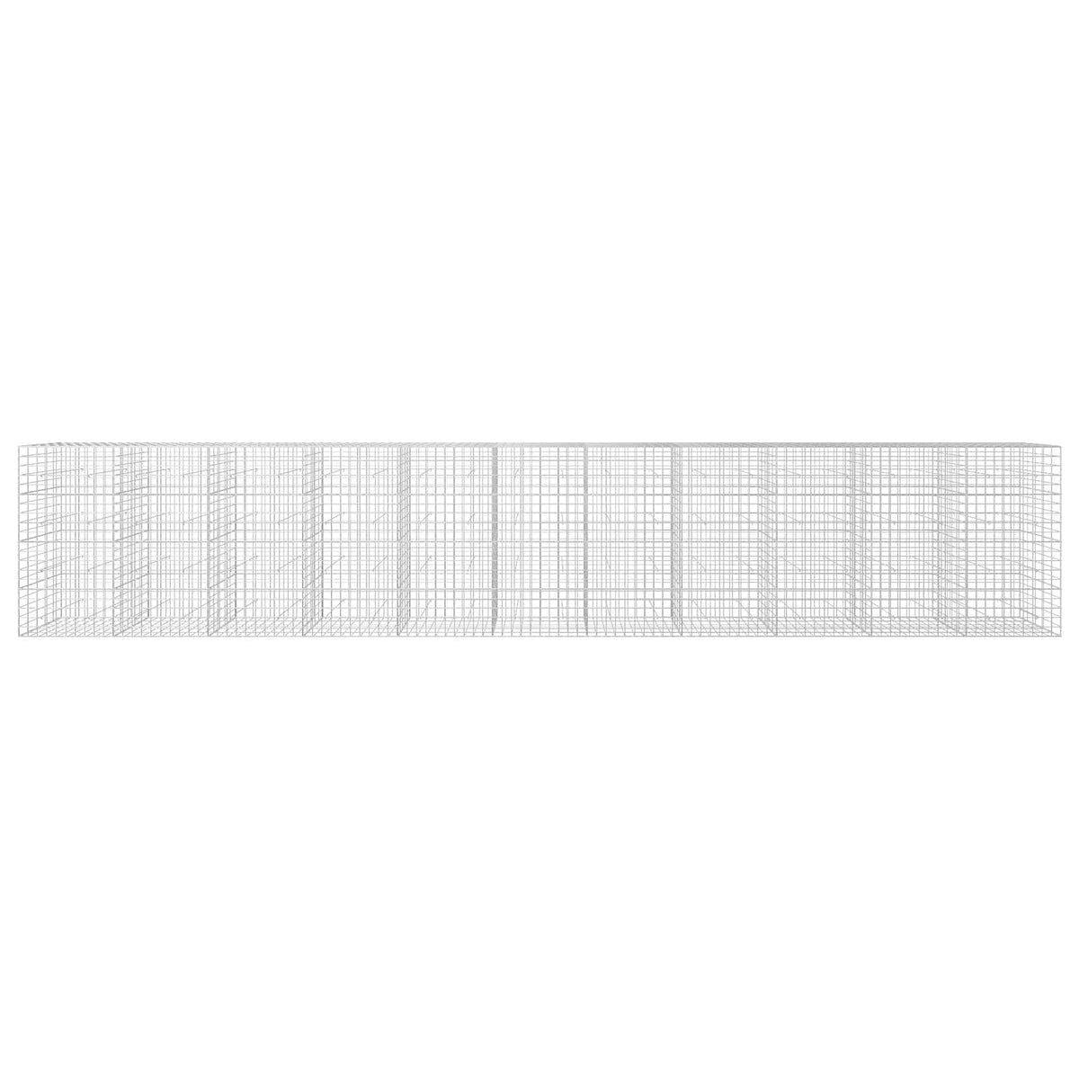 Γκαμπιόν με σύρμα 3,5 mm και πλέγμα 10x10 cm 1100x50x200 εκ - Pakobazaar