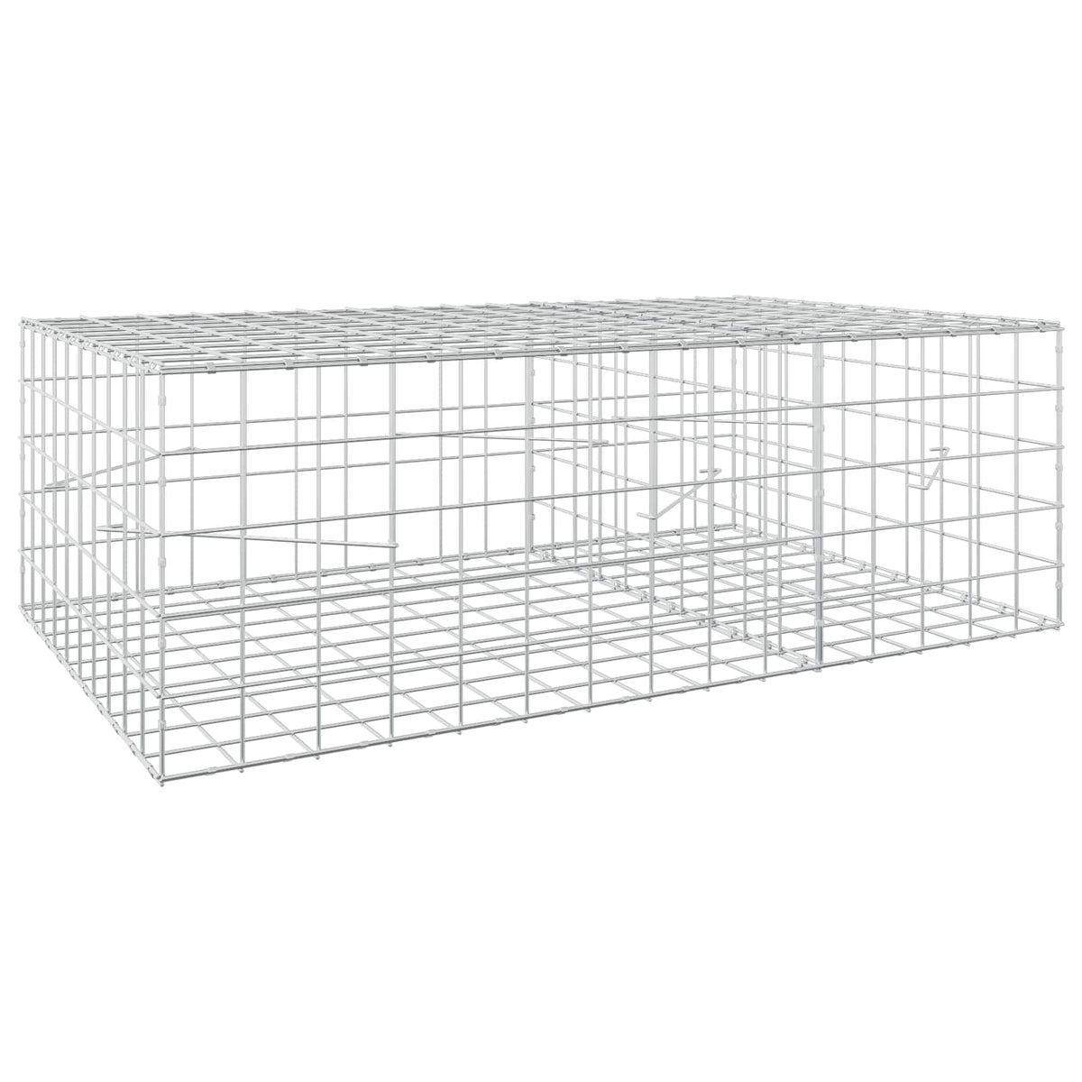 Γκαμπιόν με σύρμα 3,5 mm και πλέγμα 10x10 cm 150x100x50 εκ - Pakobazaar