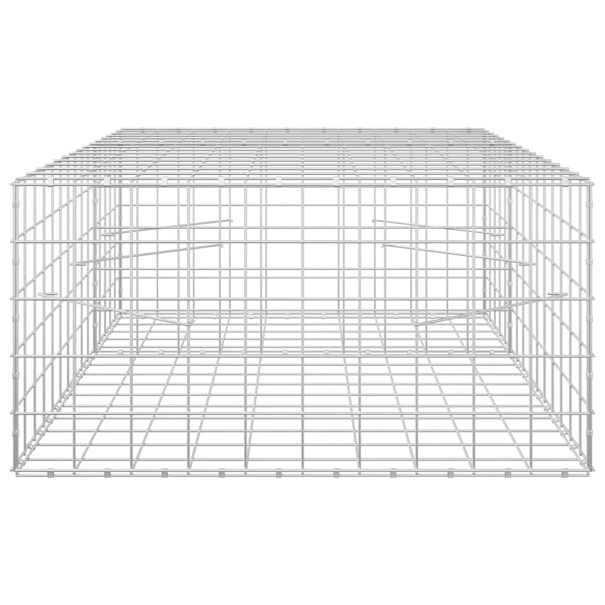 Γκαμπιόν με σύρμα 3,5 mm και πλέγμα 10x10 cm 150x100x50 εκ - Pakobazaar