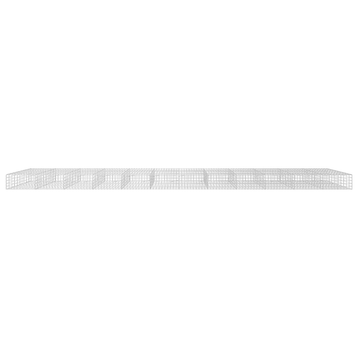 Γκαμπιόν με σύρμα 3,5 mm και πλέγμα 10x10 cm 1200x100x50 εκ - Pakobazaar