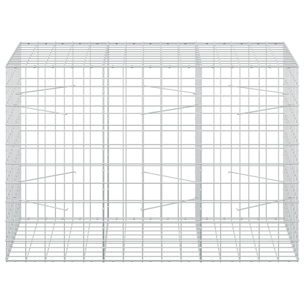 Γκαμπιόν με σύρμα 3,5 mm και πλέγμα 10x10 cm 150x100x100 εκ. - Pakobazaar