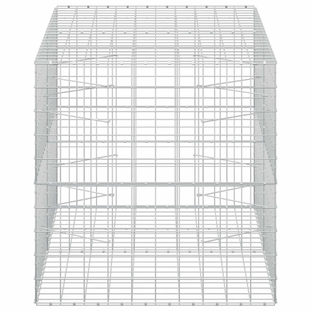 Γκαμπιόν με σύρμα 3,5 mm και πλέγμα 10x10 cm 200x100x100 εκ. - Pakobazaar