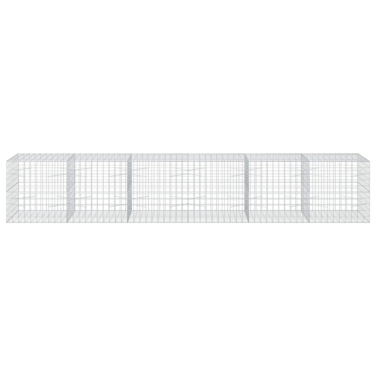 Γκαμπιόν με σύρμα 3,5 mm και πλέγμα 10x10 cm 600x100x100 εκ.