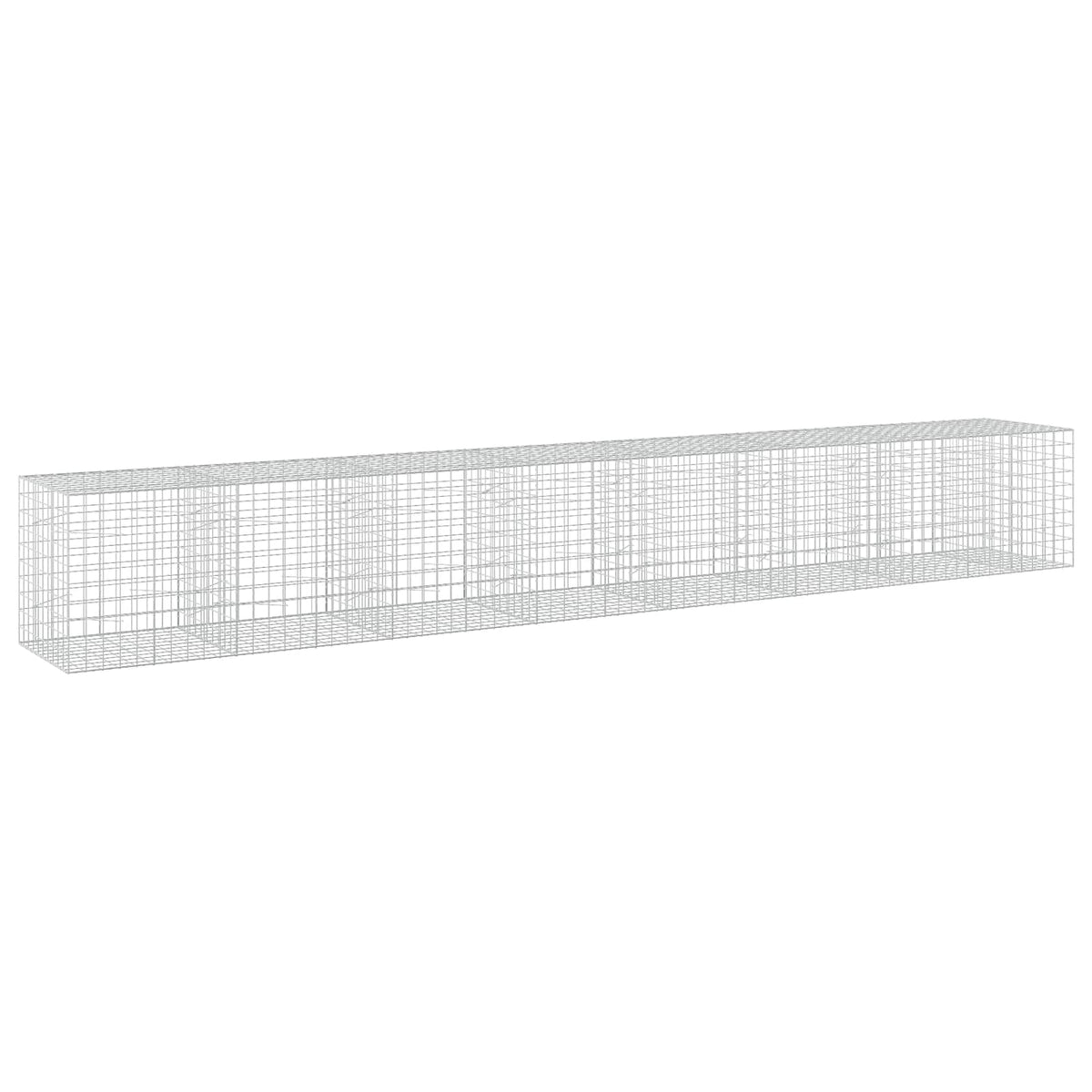 Γκαμπιόν με σύρμα 3,5 mm και πλέγμα 10x10 cm 750x100x100 εκ. - Pakobazaar