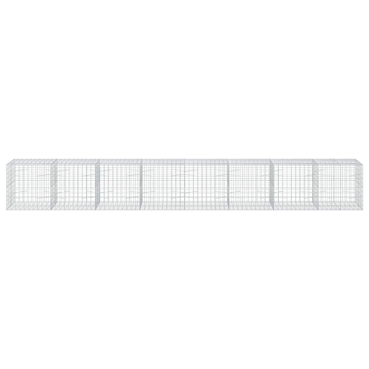 Γκαμπιόν με σύρμα 3,5 mm και πλέγμα 10x10 cm 800x100x100 εκ. - Pakobazaar