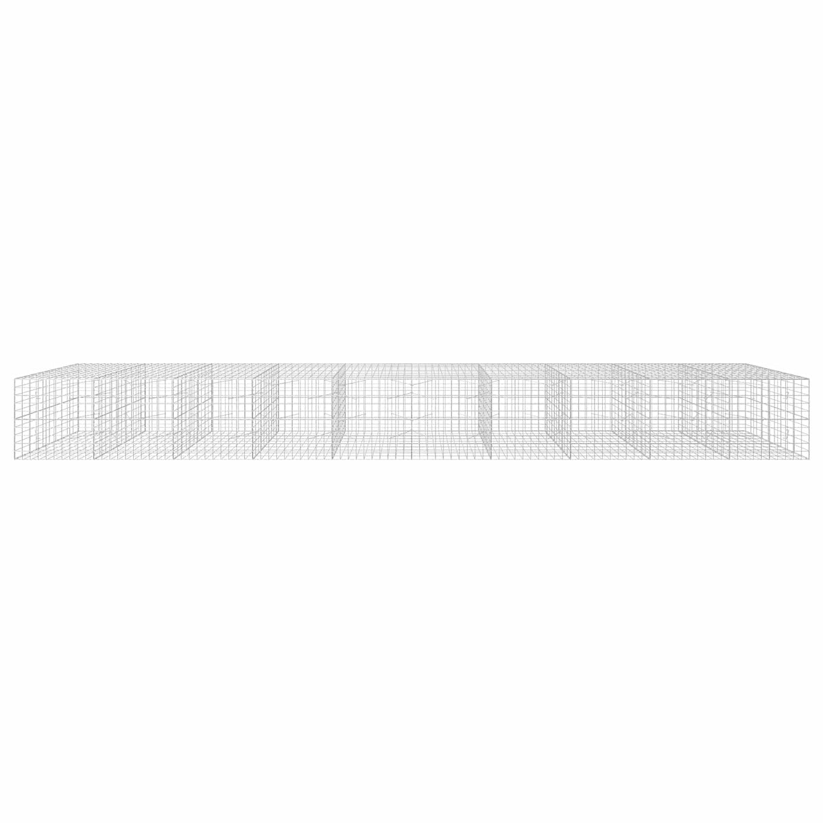 Γκαμπιόν με σύρμα 3,5 mm και πλέγμα 10x10 cm 1000x100x100 εκ. - Pakobazaar
