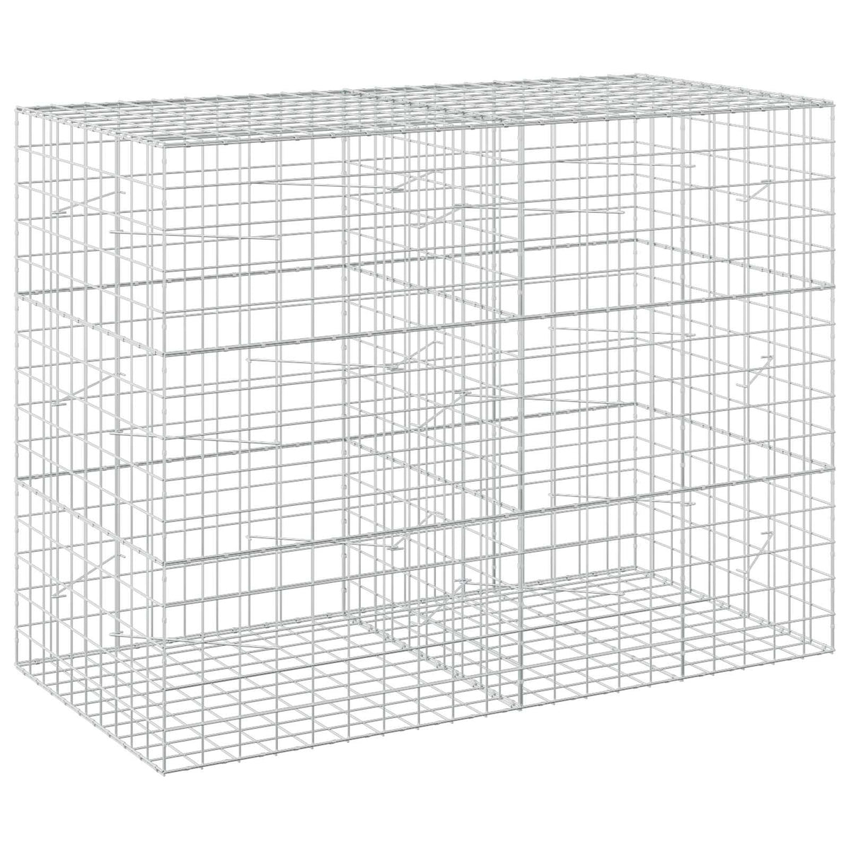 Γκαμπιόν με σύρμα 3,5 mm και πλέγμα 10x10 cm 200x100x150 εκ. - Pakobazaar