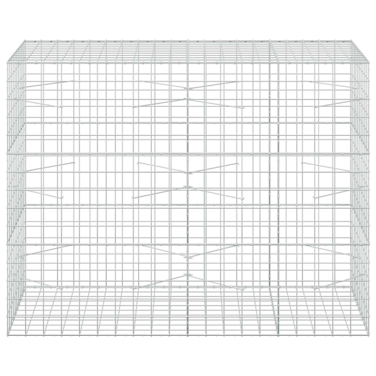 Γκαμπιόν με σύρμα 3,5 mm και πλέγμα 10x10 cm 200x100x150 εκ. - Pakobazaar