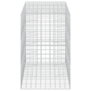 Γκαμπιόν με σύρμα 3,5 mm και πλέγμα 10x10 cm 250x100x150 εκ. - Pakobazaar