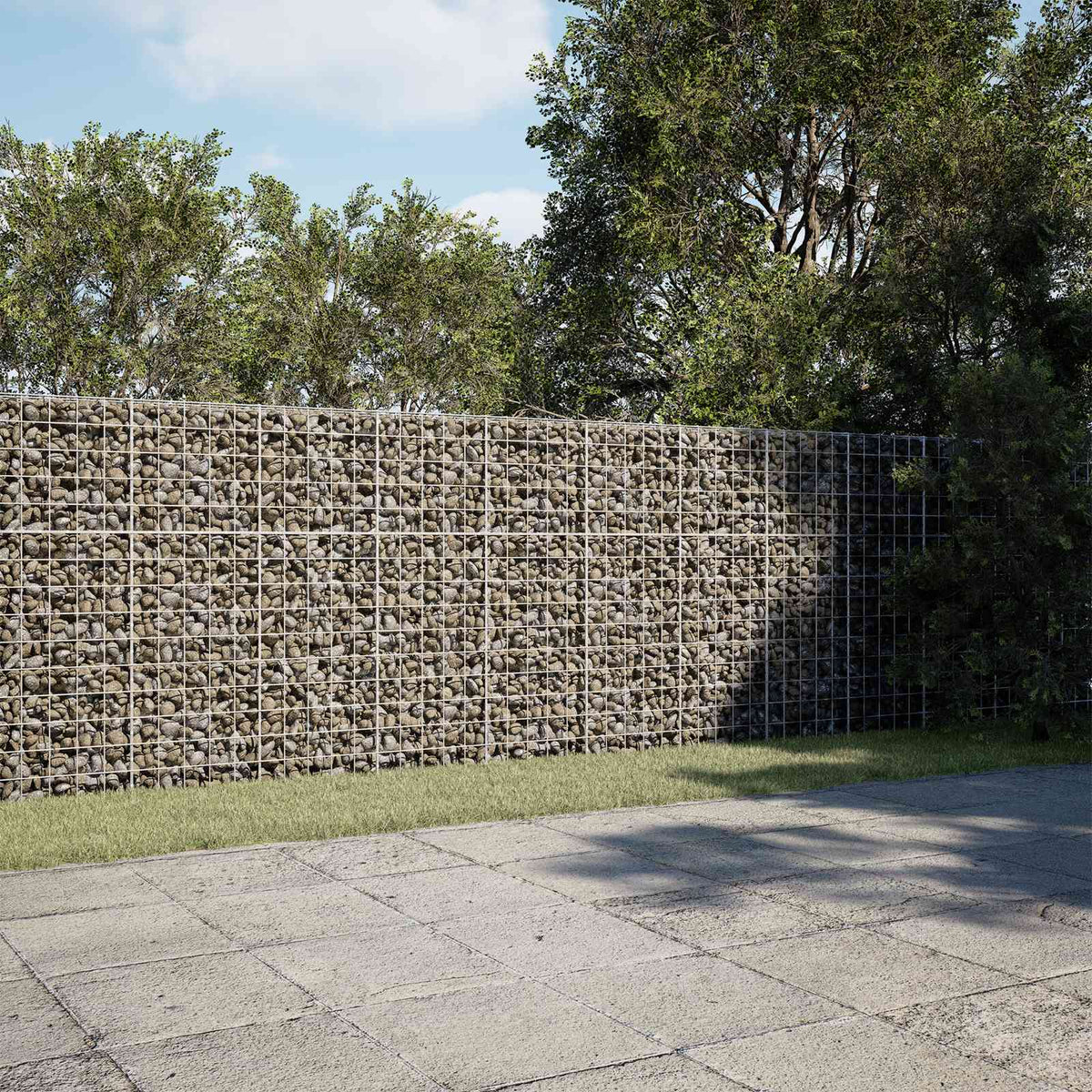 Γκαμπιόν με σύρμα 3,5 mm και πλέγμα 10x10 cm 350x100x150 εκ.
