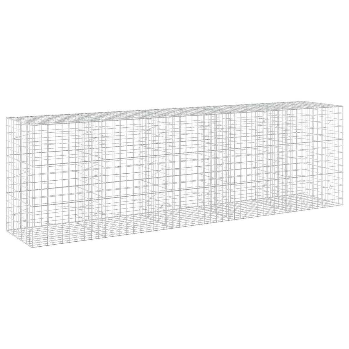 Γκαμπιόν με σύρμα 3,5 mm και πλέγμα 10x10 cm 500x100x150 εκ. - Pakobazaar