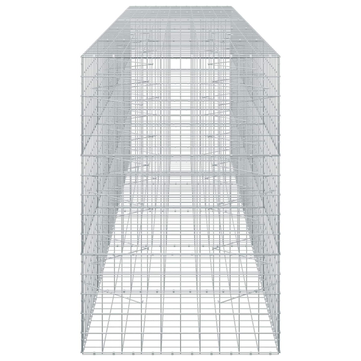 Γκαμπιόν με σύρμα 3,5 mm και πλέγμα 10x10 cm 500x100x150 εκ. - Pakobazaar