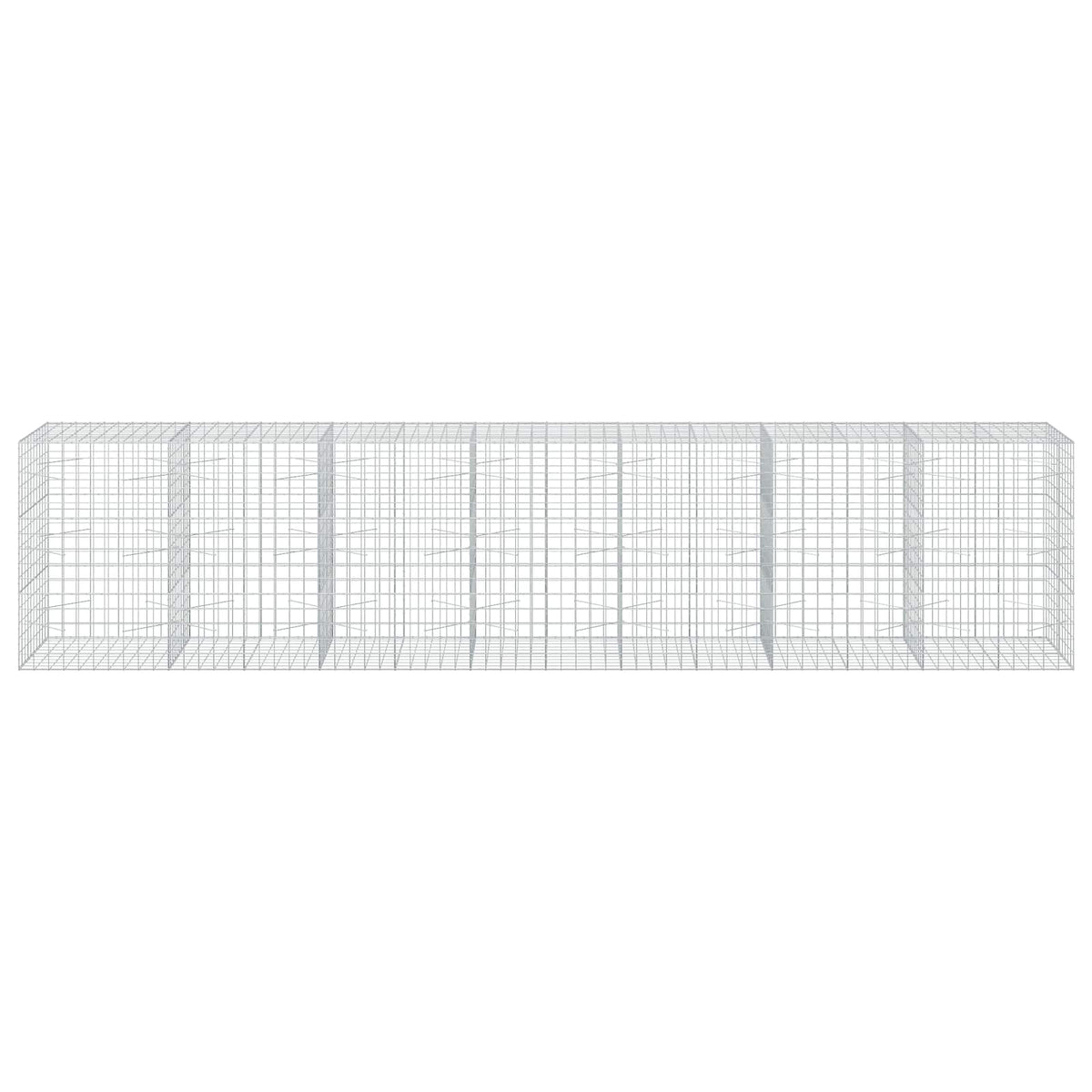 Γκαμπιόν με σύρμα 3,5 mm και πλέγμα 10x10 cm 700x100x150 εκ. - Pakobazaar