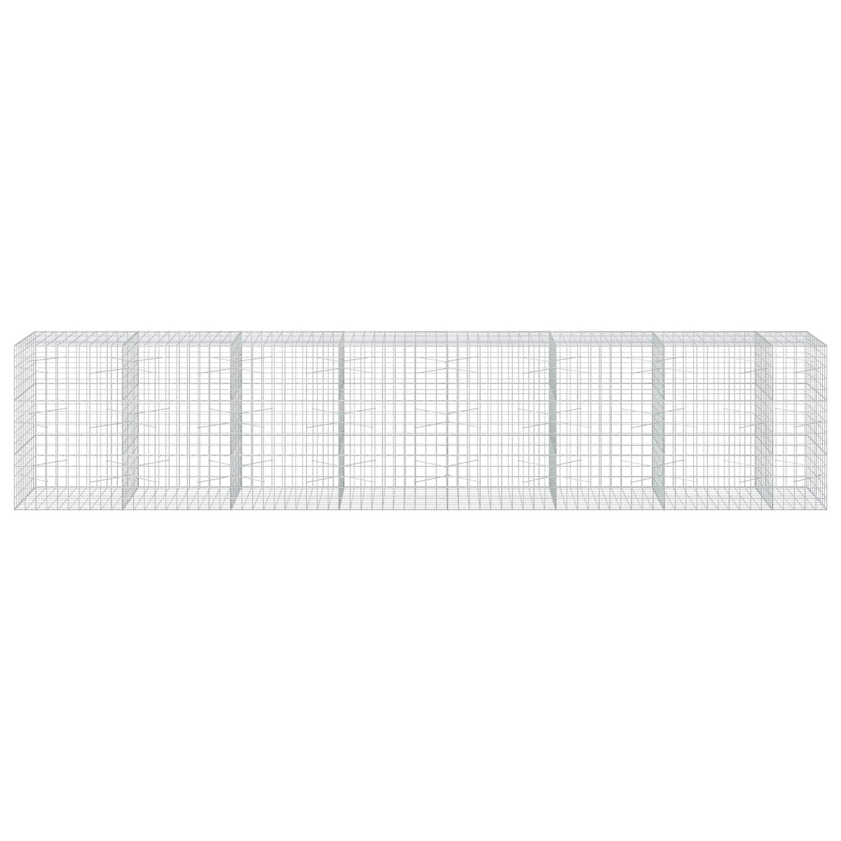 Γκαμπιόν με σύρμα 3,5 mm και πλέγμα 10x10 cm 750x100x150 εκ - Pakobazaar