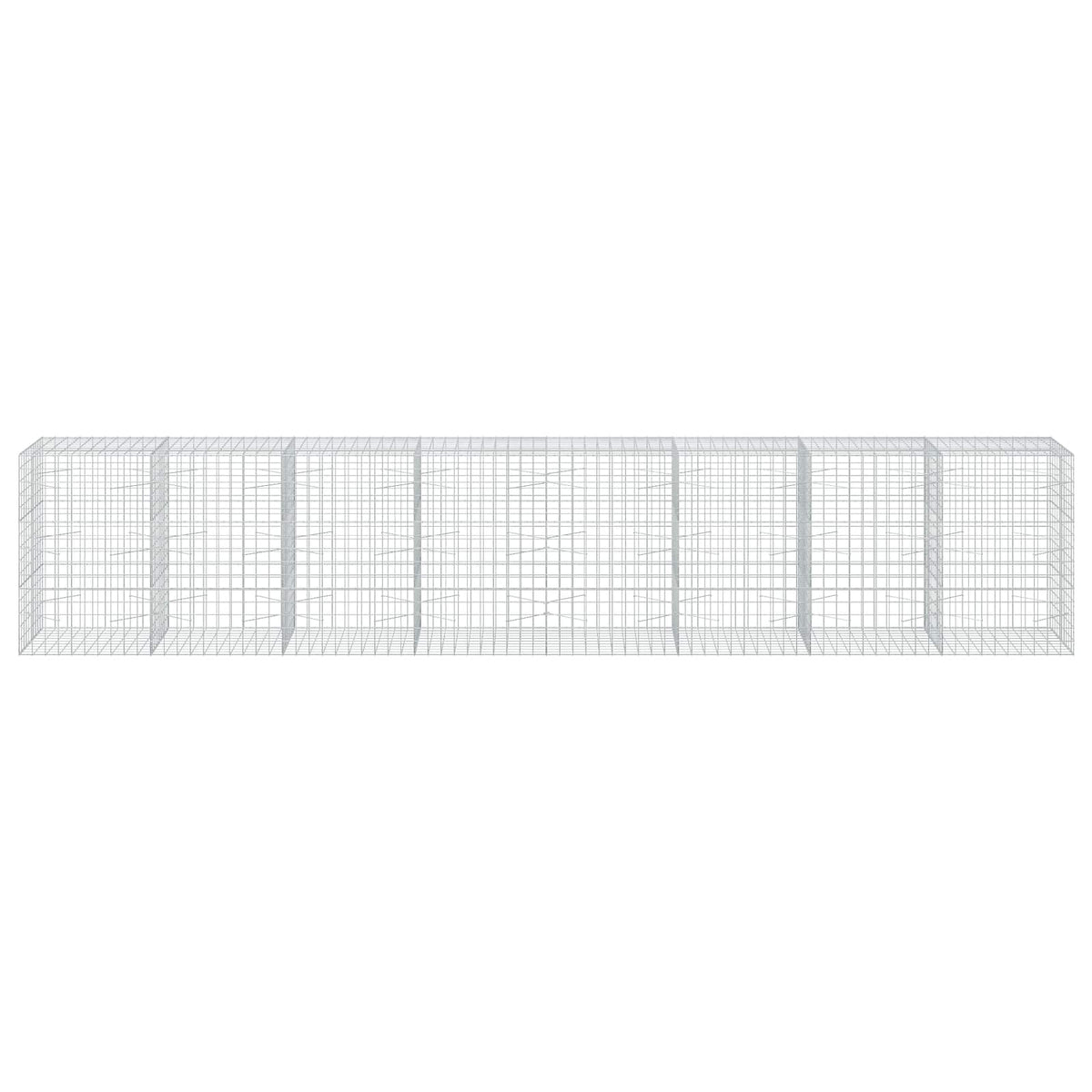Γκαμπιόν με σύρμα 3,5 mm και πλέγμα 10x10 cm 800x100x150 εκ. - Pakobazaar