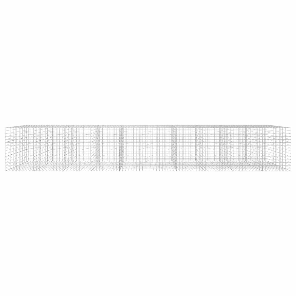 Γκαμπιόν με σύρμα 3,5 mm και πλέγμα 10x10 cm 1000x100x150 εκ. - Pakobazaar