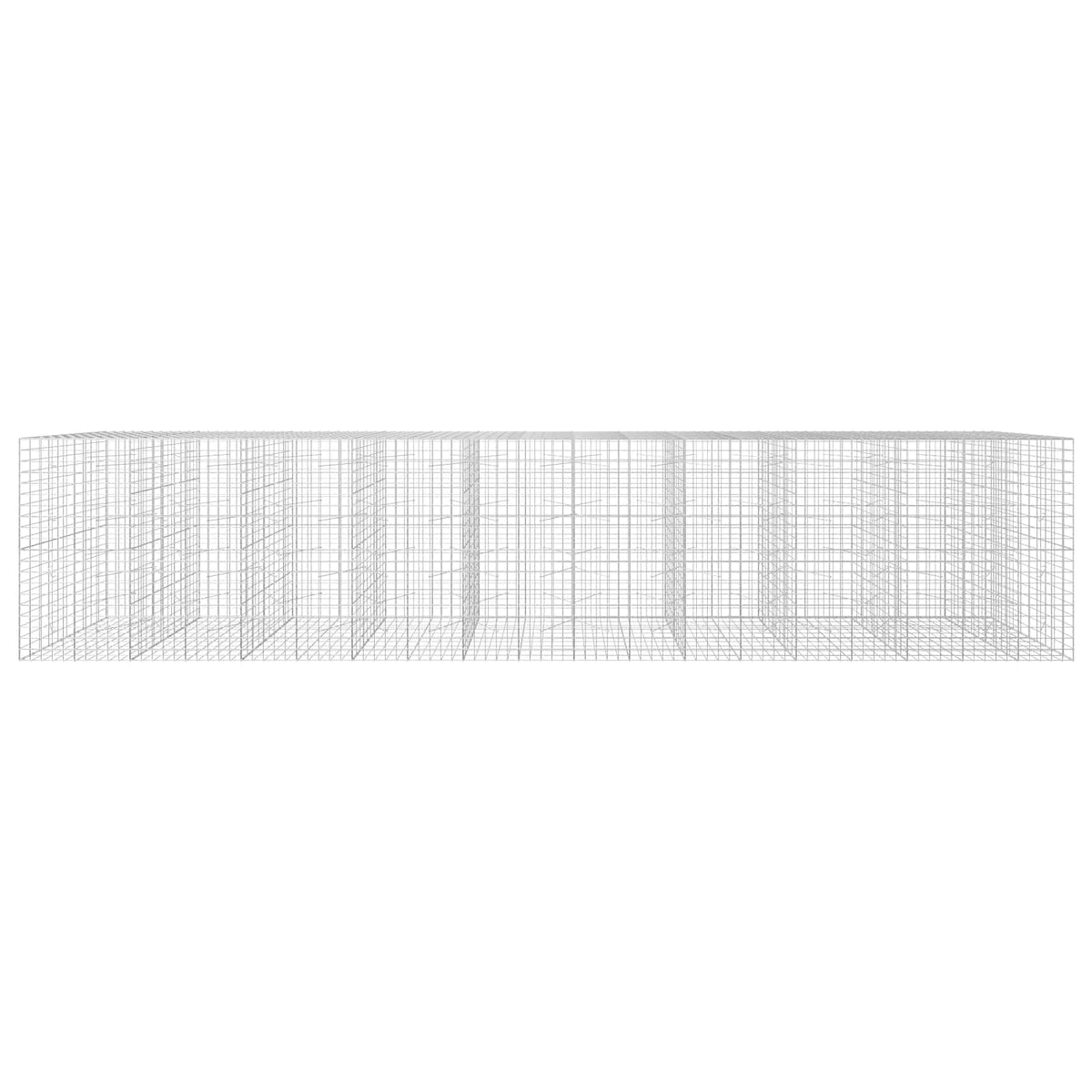 Γκαμπιόν με σύρμα 3,5 mm και πλέγμα 10x10 cm 950x100x200 εκ - Pakobazaar